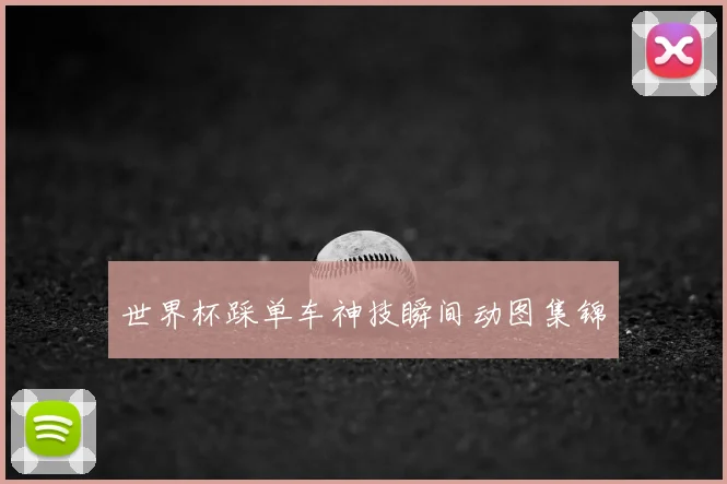 世界杯踩单车神技瞬间动图集锦