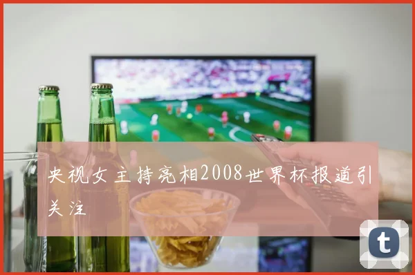 央视女主持亮相2008世界杯报道引关注