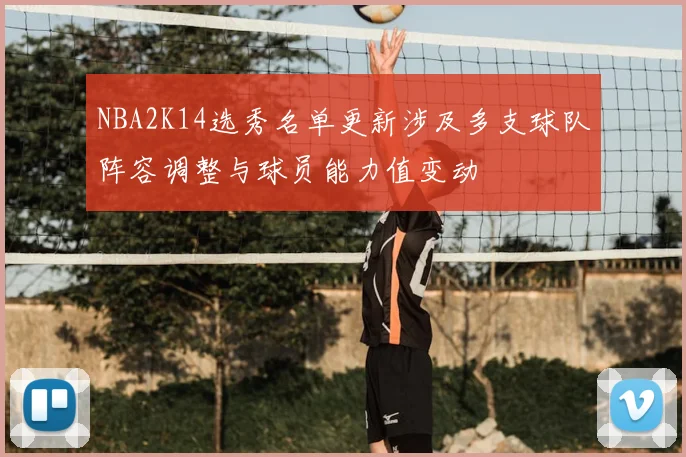 NBA2K14选秀名单更新涉及多支球队阵容调整与球员能力值变动